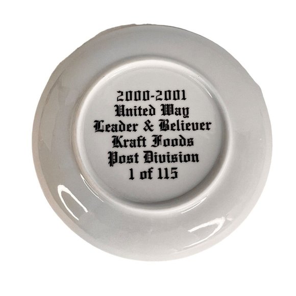 Kraft Food Post Cereal Post Toasties Collector Plate 2000 2001 United Way VTG - Picture 3 of 3